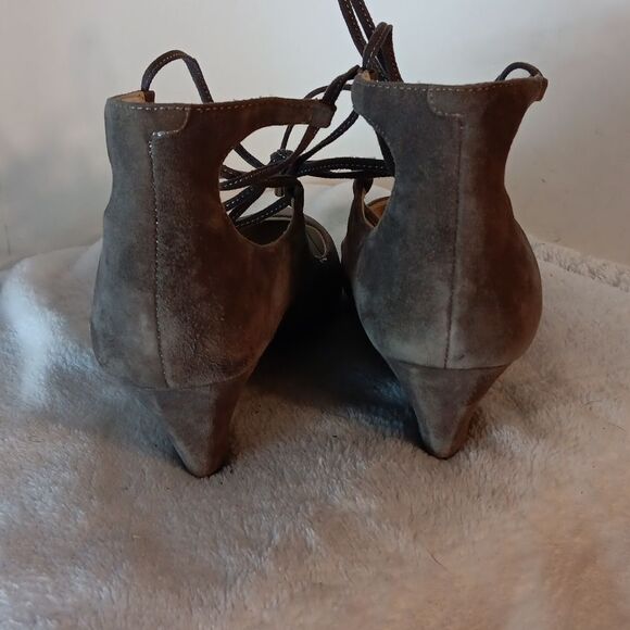 Marc Fisher Lace-Up Wedge Shoes - Picture 3 of 7